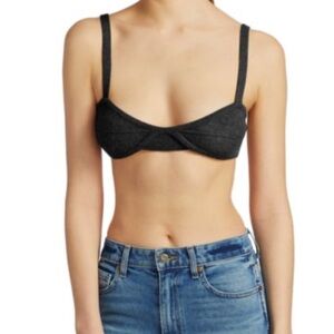 KHAITE eda cashmere Black Bralette M